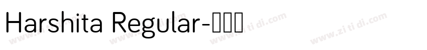 Harshita Regular字体转换